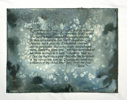 (from A Penitential Office for Ash Wednesday)2010Watercolor, ink, and white charcoal on paper8 ½ x 6 ½” (12 ¼ x 10 ¼” framed)Inquire